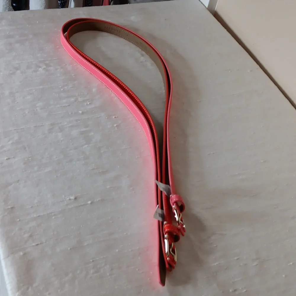 🌺Talbots Leather Belts in Pink & Orange - Picture 12 of 14